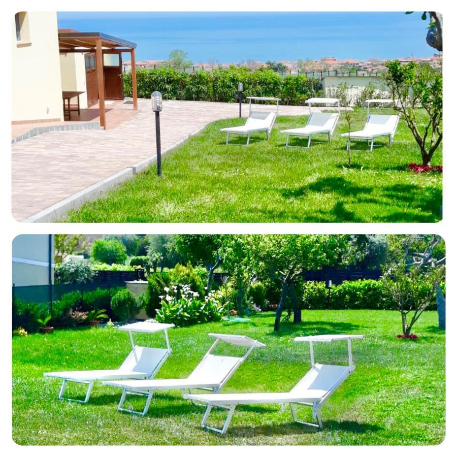 Casa Vacanze Con Vista Mare E Giardino - Amanecer 塞尼加利亚马尔佐卡 外观 照片
